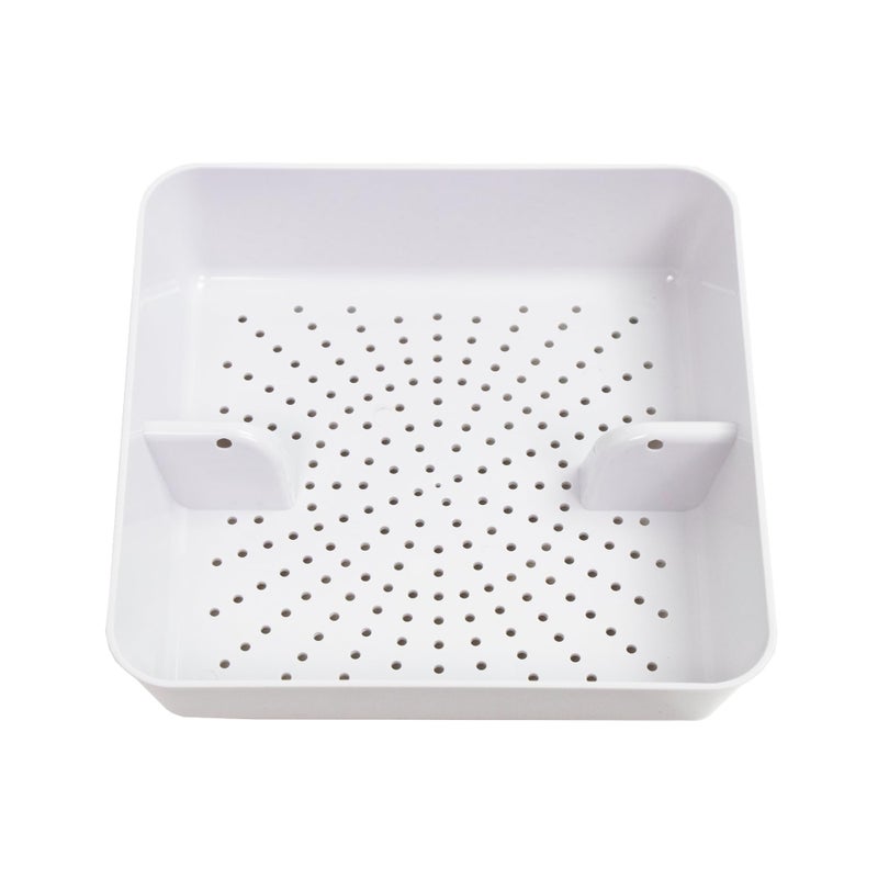 Leyso Floor Sink Commercial Drain Cover Strainer ABS Plastic Drop-in Basket 8-1/2" x 8-1/2" x 2-1/4" (2"H ABS X 4) - Suitable for Kitchen, Restaurant, bar, Buffet - Image 1